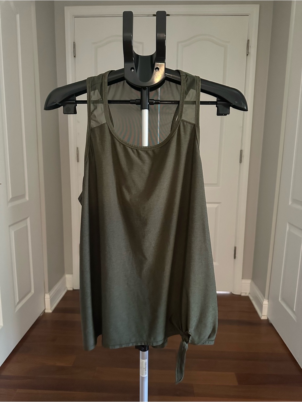 DSG Olive Green Sleeveless Tank with Side Tie